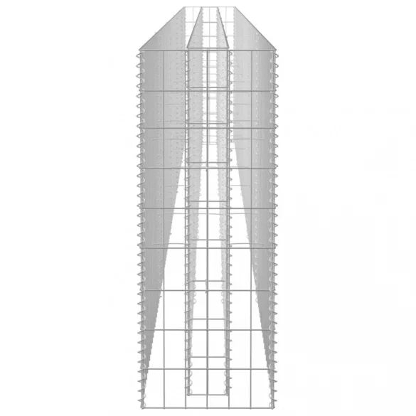 horganyzott acél gabion magaságyás 450 x 30 x 90 cm