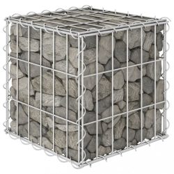 kocka alakú acélhuzal gabion magaságyás 30 x 30 x 30 cm