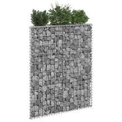   trapéz alakú horganyzott acél gabion magaságyás 80x20x100 cm