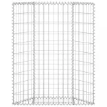 trapéz alakú horganyzott acél gabion magaságyás 80x20x100 cm