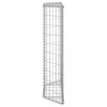 trapéz alakú horganyzott acél gabion magaságyás 80x20x100 cm