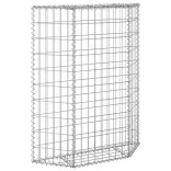 trapéz alakú horganyzott acél gabion magaságyás 80x20x100 cm