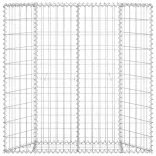 trapéz alakú horganyzott acél gabion magaságyás 100x20x100 cm