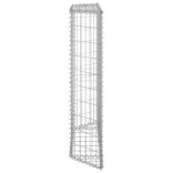 trapéz alakú horganyzott acél gabion magaságyás 100x20x100 cm