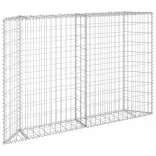 trapéz alakú horganyzott acél gabion magaságyás 150x20x100 cm