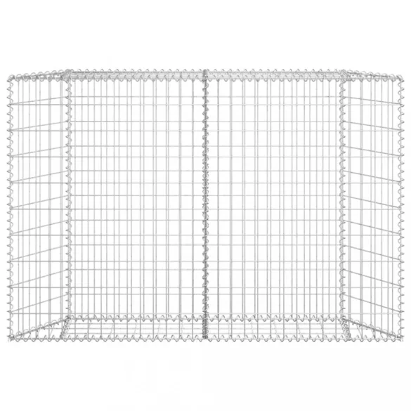 trapéz alakú horganyzott acél gabion magaságyás 150x20x100 cm