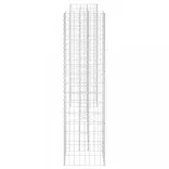 H alakú acéldrót virágtartó gabion 260 x 40 x 150 cm