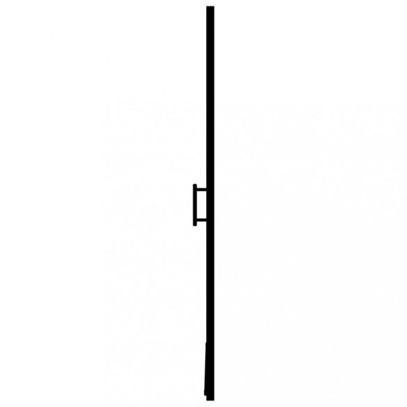 fekete edzett üveg zuhanyajtó 81 x 195 cm