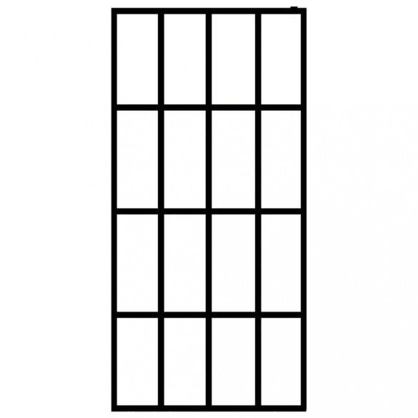 átlátszó edzett üveg zuhanyfal 80 x 195 cm