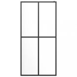 átlátszó edzett üveg zuhanyfal 100 x 195 cm