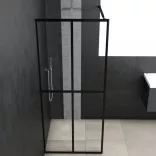 átlátszó edzett üveg zuhanyfal 118 x 190 cm