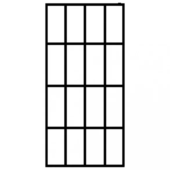 homályosított edzett üveg zuhanyfal 90 x 195 cm