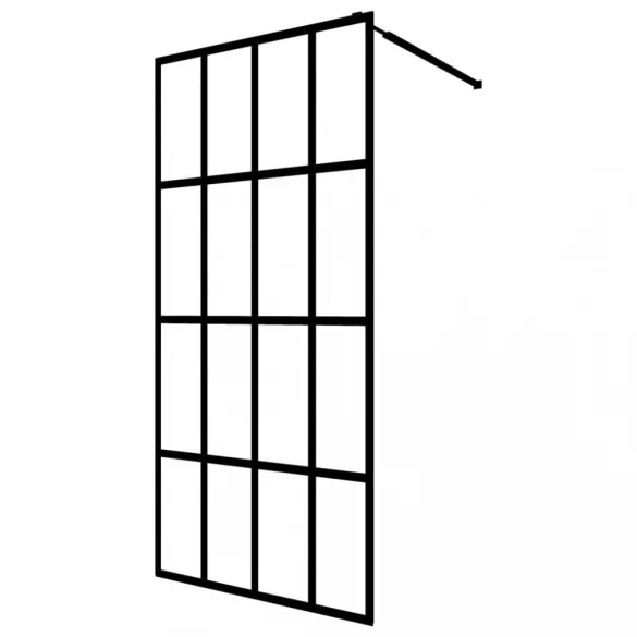 homályosított edzett üveg zuhanyfal 140 x 195 cm