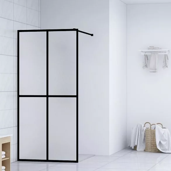 homályosított edzett üveg zuhanyfal 90 x 195 cm
