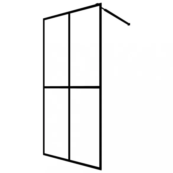 homályosított edzett üveg zuhanyfal 140 x 195 cm