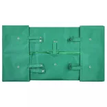 zöld szövet kerti kocsi bélés