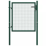 zöld acél kerítéskapu 100 x 75 cm