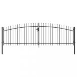 kétszárnyú kerítéskapu Woerden lándzsás tetejű 400 x 174,5 cm