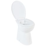 fehér kerámia perem nélküli WC 7 cm extra magasság Soft Close