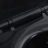 fekete kerámia perem nélküli WC 7 cm extra magasság Soft Close