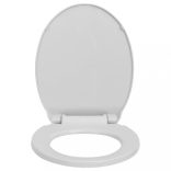világosszürke lassan csukódó fedelű gyorskioldó ovális WC ülőke