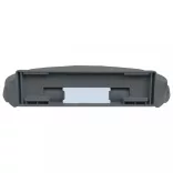 szürke ovális WC-ülőke lassan csukódó fedéllel