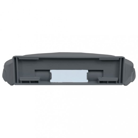 szürke ovális WC-ülőke lassan csukódó fedéllel