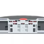 szürke ovális gyorsan szerelhető lassan csukódó fedelű WC-ülőke