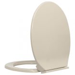 barackszínű ovális WC-ülőke lassan csukódó fedéllel