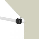 krémszínű kézzel feltekerhető napellenző 100 cm