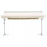 krémszínű szabadon álló napellenző 500 x 300 cm