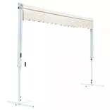 krémszínű szabadon álló napellenző 500 x 300 cm