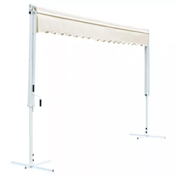 krémszínű szabadon álló napellenző 500 x 300 cm