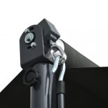 antracitszürke szabadon álló napellenző 300 x 300 cm