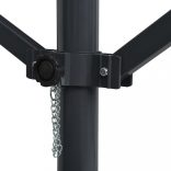 antracitszürke szabadon álló napellenző 300 x 300 cm