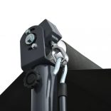 antracitszürke szabadon álló napellenző 400 x 300 cm