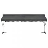 antracitszürke szabadon álló napellenző 600 x 300 cm