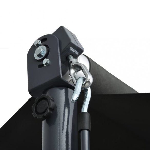 antracitszürke szabadon álló napellenző 600 x 300 cm