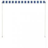 feltekerhető kék és fehér napellenző 100 x 150 cm