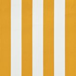 feltekerhető sárga és fehér napellenző 100 x 150 cm