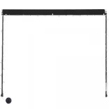 feltekerhető antracitszürke napellenző LED-del 250 x 150 cm