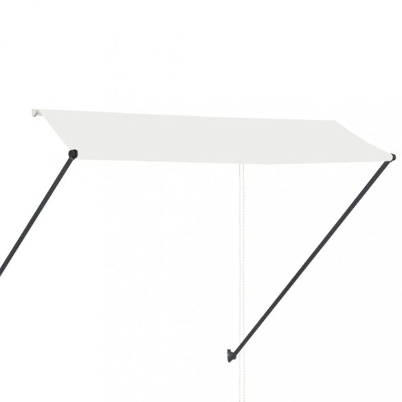 feltekerhető krémszínű napellenző LED-del 300 x 150 cm