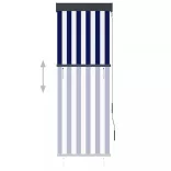 kék és fehér kültéri roló 60 x 250 cm