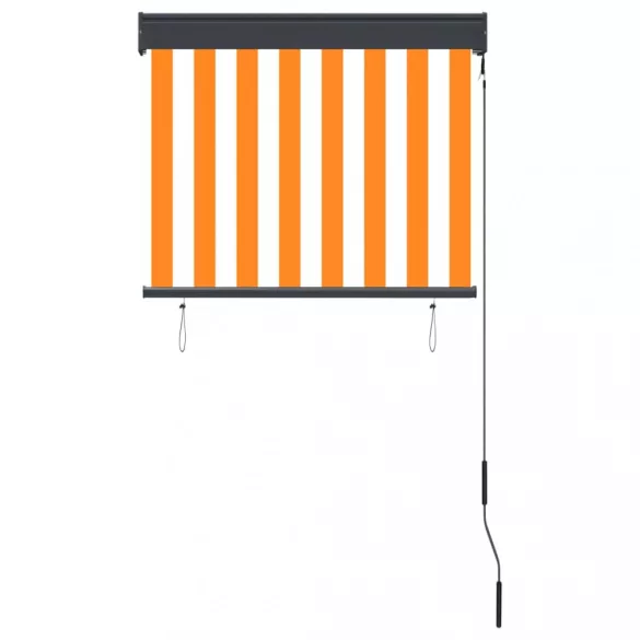 fehér és narancssárga kültéri roló 80 x 250 cm