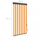 fehér és narancssárga kültéri roló 80 x 250 cm