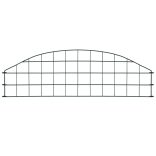 zöld íves kerti kerítés szett 77,3 x 26 cm