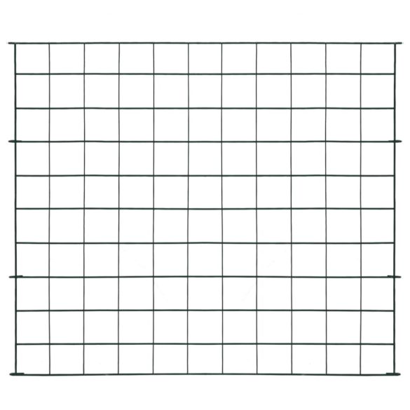 zöld kerti kerítés szett 77,5 x 64 cm