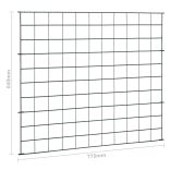 zöld kerti kerítés szett 77,5 x 64 cm