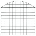 zöld íves kerti kerítés szett 77,5 x 78,5 cm