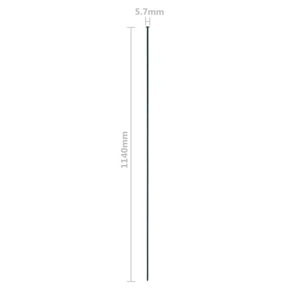 zöld kerti kerítés szett 115 x 79 cm